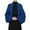 Blue, variant on Women's Knitted Cardigan Winter Warm Fashion Checkered Shawl Casual Open Front Sweater for Daily Wear