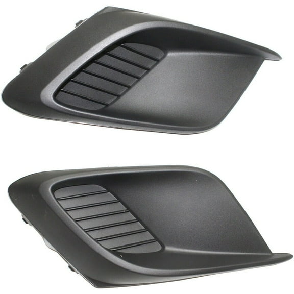 Front Bumper Fog Light Covers Textured Right & Left Side For Mazda 3 2014-2016