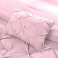 thumbnail image 6 of DNG Creations 5 Piece Luxurious Half Pinch Pleated Comforter Long Lasting 100% Egyptian Cotton, 800 TC 550 GSM All Season ( King/Cal King Size ) Solid Baby Pink Colour, 6 of 8