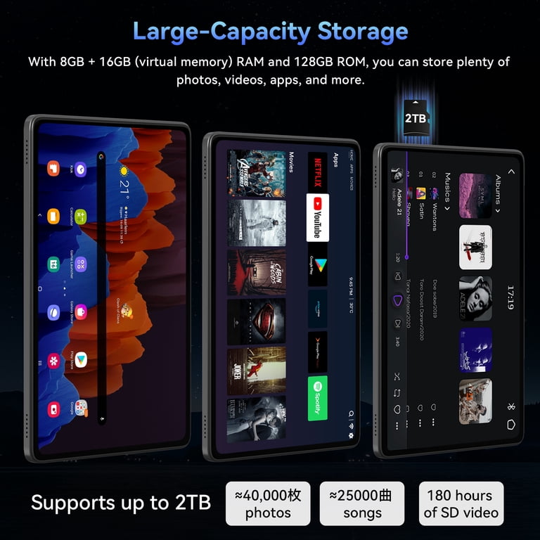 Tablet 2026 Android 16 AI Tablet with Gemini AI, 11 Inch FHD