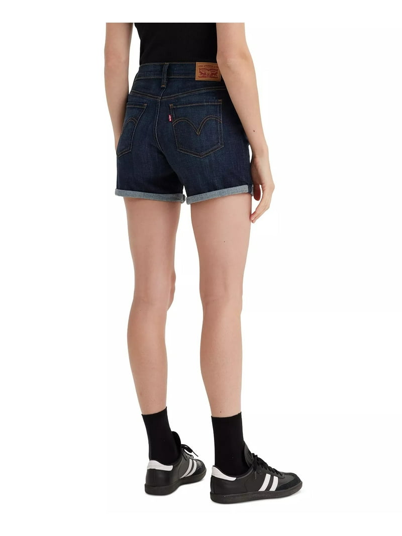 MLVINCE DENIM SHORTS – INDIGO 32 Levi's DARK INDIGO Women's Slim Fit Mid Length Denim Shorts, US 32