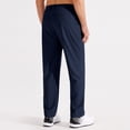 thumbnail image 4 of MASKERT Men's Dress Pants-Classic Fit Flat Front Work Dress Pants 29" Stretch Casual Pants Lightweight with Pockets Navy Blue, 4 of 9