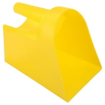 LEORX Thick Durable Yellow Plastic Feed Scoop for Livestock Breeding Comfortable Grip Farm Shovel