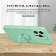 thumbnail image 5 of Compatible with iPhone 12 Pro Max Case with Ring Kickstand Support Magnetic Car Mount,Soft Premium Liquid Silicone Microfiber Liner Case for iPhone 12 Pro Max Women Girl Men-Cyan, 5 of 7