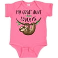 thumbnail image 3 of Inktastic My Great Aunt Loves Me Cute Sloth and Baby Boys or Girls Baby Bodysuit, 3 of 5