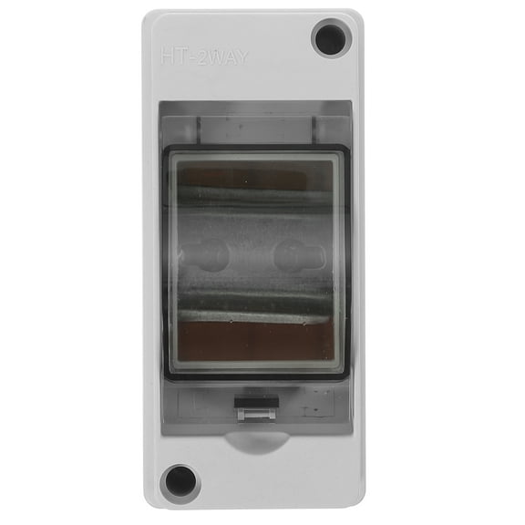 Small Plastic Electrical Box with DIN Rail Enclosure for Garage Consumer Unit Circuit White