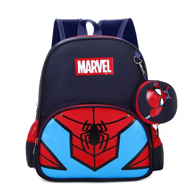 Disney-mochila con patrón de Spiderman para niños, mochila escolar pequeña de los vengadores, Iron Man, Capitán América, bolsa de viaje, regalo
