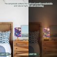 thumbnail image 5 of Geometric Shiny Pattern Bedside Table Lamp Desk Warm Lights with USB Charging Port Cylinder LED Lamps for Bedroom Living Room Office, 5 of 7