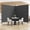 2-Panel, variant on 1-Panel 6 ft Tall Indoor Folding Room Divider, Portable Privacy Screen, Freestanding Partition Separator, Temporary Wall Separation for Bedroom, Office, 71" W X 71" H, Dark Grey