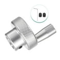 thumbnail image 3 of Uxcell Aluminum Alloy Handwheel 30mm OD 12mm Bore Machine Tool Hand Wheel with Rotate Handle for Lathe, Silver Tone, 3 of 6