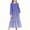 Purple, variant on OGLCCG Girls Maxi Dresses Lantern Long Sleeve Crew Neck A Line Tiered Flowy Dress with Pockets Casual Gradient Color Holiday Dress 4-15 Years