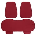 thumbnail image 1 of Unique Bargains Ensemble de Housses de Siège de Voiture Universelles Protecteur Tapis de Siège Arrière Fibre de Lin Rouge, 1 of 9