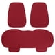 thumbnail image 1 of Universal Coche Delantero Trasero Asiento Fundas Protector Juego Lino Fibra Rojo, 1 of 1
