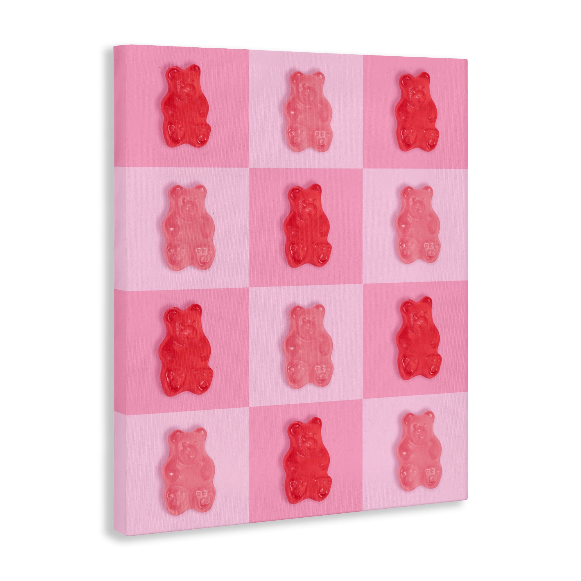 Stupell Industries Pink & Red Candy Bears Canvas Wall Art, design by LISH Creative