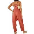 thumbnail image 3 of TAIAOJING Jumpsuits For Women Casual Summer Fashion Colorful Dandelion Printed Zipper Pocket With Hanging Strap Long Pants Jumpsuit With Backstraps, 3 of 5