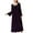 Purple, variant on Women's Long Sleeve Nightgown Oversized Pajamas Soft Pjs Long Vintage Velour Lace House Loose Fall Black Large