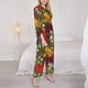 thumbnail image 3 of Balery Begetable Conjunto de Pijama con Estampado para Mujer, Conjunto de Dos Piezas con Manga Larga, Ropa de Dormir Suave con Bolsillos, Pijamas Cómodos-Large, 3 of 7
