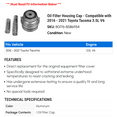 thumbnail image 2 of Filter Housing Cap - Compatible with 2016 - 2021 Toyota Tacoma 3.5L V6 2017 2018 2019 2020, 2 of 2