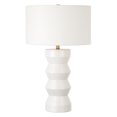thumbnail image 1 of Henn&Hart 15" Matte White Ceramic/Fabric Table Lamp, 1 of 8