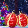 thumbnail image 1 of Bola inflable de Navidad de 60 cm, bola inflable de Navidad con brillo de PVC (estilo Q), 1 of 5
