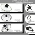 thumbnail image 2 of Universal Pot Lid Replacement Knobs, Silicone Pan Lid Holding Handles, Great for Slow Cookers, Skillets and Kitchen Cookware Lids and Covers, Black, 2 Pack, 2 of 8