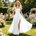 thumbnail image 6 of RUTAYY Children Girls Dress Solid Color Square Collar Sleeveless Bow Shoulder Strap Boho Backless Flowy Long Casual Summer Party Wear Beach Vacation Dresses, 6 of 6
