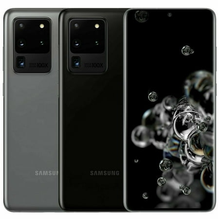 Like New Samsung Galaxy S20 Ultra 128/512GB Black Gray 5G SMG988U1 US MODEL Unlocked Cell Phones