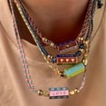 thumbnail image 4 of MILANE Handmade Braided Rope Necklace Bohemian Vintage Metal Pendant, 4 of 6