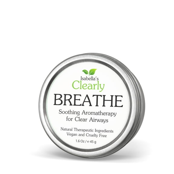 BREATHE Easy, Natural Aromatherapy Essential Oil Blend for Sinus and Nasal Congestion Relief, Seasonal Allergies | Chest Rub for Adults, Kids, Toddlers, Babies with Peppermint   Eucalyptus | USA Made