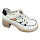 thumbnail image 4 of Sandalias de tacón para mujer Sandalias de tacón de bloque Zapatos de plataforma Zapatillas de tacón alto para Blanco, 4 of 9