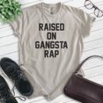 thumbnail image 2 of Raised On Rap Shirt, Unisex Women's Men's Shirt, Hip Hop Shirt, 90s Shirt, Rap Shirt, Light Silk Gray, XX-Large, 2 of 6