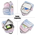 thumbnail image 5 of FORMRS Mini Backpack Purse for Women Quilted Travel Daypack Casual Shoulder Bag, Light Blue Gradient, 5 of 7