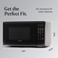 thumbnail image 4 of Farberware FM11BKA Horno microondas compacto para encimera 1.1 Cu. Pie. 1100 vatios con iluminación LED, bloqueo para niños, interior gris fácil de limpiar, negro, 4 of 5