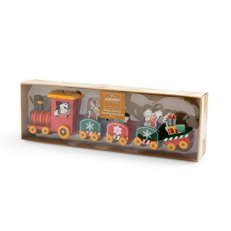 Christmas Wooden Disney Mickey Mouse Train Decoration Primark Exclusive