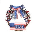 thumbnail image 6 of AZXY 4th of July Wreaths for Front Door Patriotic Wreath,Red White and Blue American Flag Independence Day Wreaths,Fourth of July Memorial Day Decorations for Wall Door Decor, 6 of 6