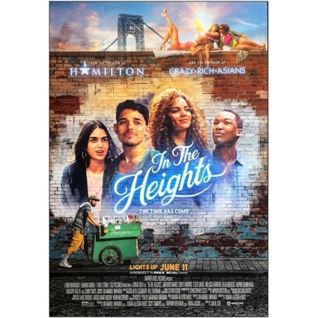 POSTER IN THE HEIGHTS - 2021 - original Movie Poster - Final Style - Stephanie Beatriz, Lin-Manuel Miranda, Jimmy Smits,-UNFRAMED