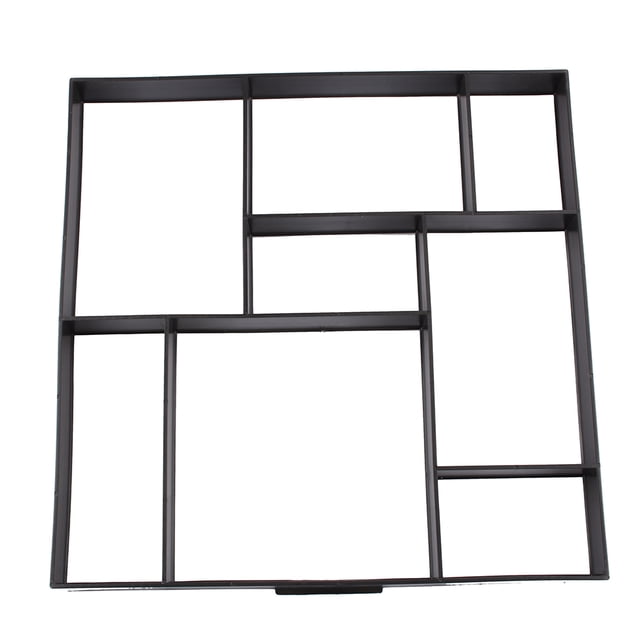 DIY Driveway Paving Pavement Concrete Stepping Stone Mould, Walk Maker with Stone Gaps, for Patios, Paths
