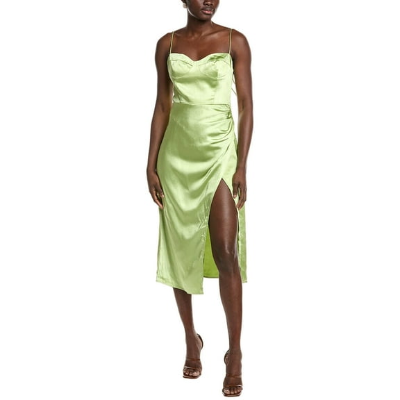 OPT womens o.p.t Radeate Midi Dress, 2, Green