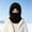 Black, variant on Kids' Plush Balaclava Hat Thick Full Fleece Lining Integrated Hood Neck and Face Cover Adjustable Drawstring for Child Skiing Winter Park Activity