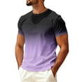 thumbnail image 2 of Dwellite Men's Swim Shirts, Sun Short Sleeve Crew Neck Tops, Quick Dry T-Shirt for Fishing and Surfing 2026 Light Purple L, 2 of 6