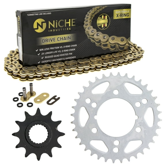 Niche Sprocket Chain Set for Polaris Scrambler 500 12/36T 520 X-Ring ATV MK1004930