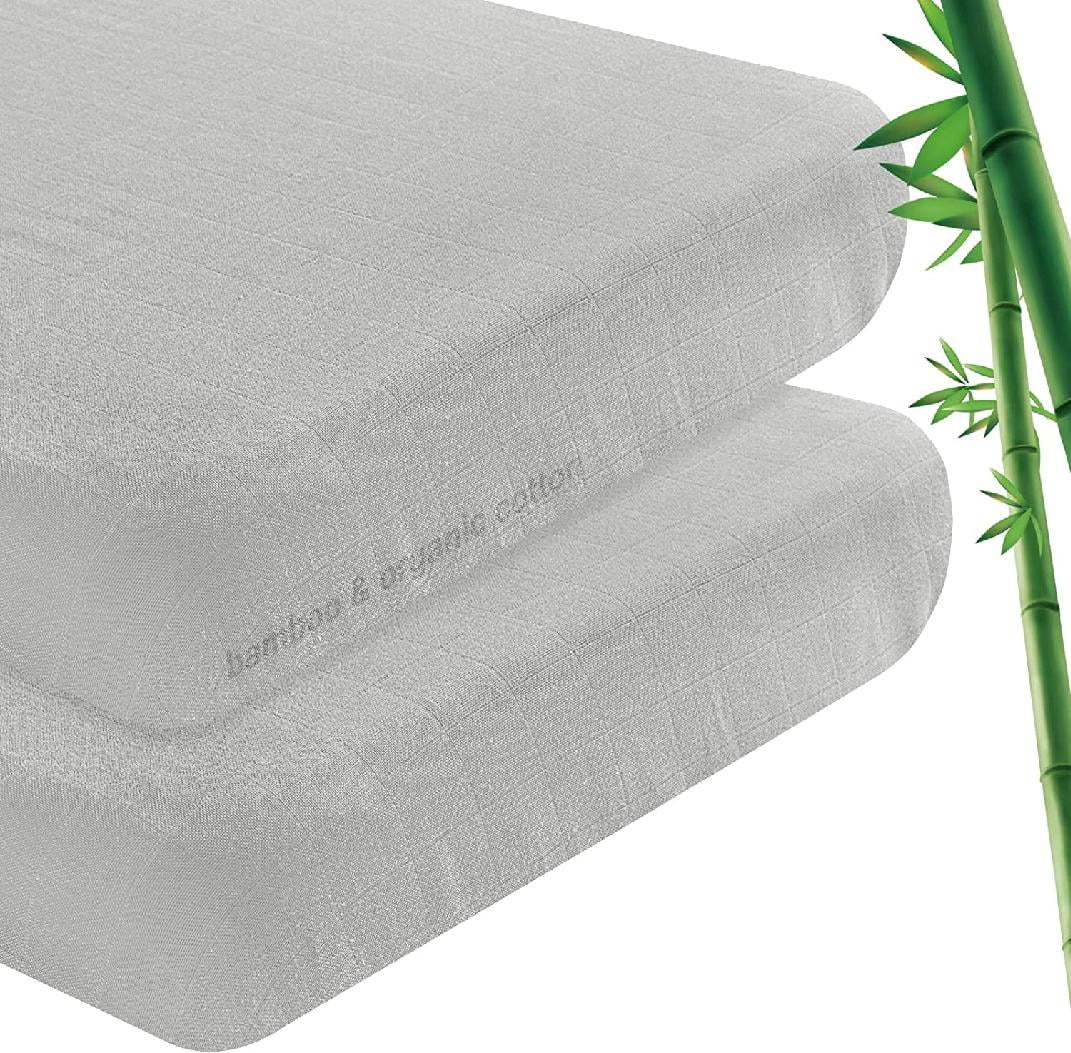 Muslin Bedside Sleeper Sheets , Soft and Breathable Bamboo