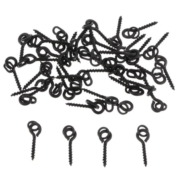 Clavija de Tornillo de Cebo Boilie 40pcs con / Ovalado para Plataformas de cabellero de Pesca de Cola Boilie Bait Screws