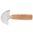 thumbnail image 5 of Cuchillo para cortar cuero, pulido fino, fácil Control, cuchillo semicircular para bordes de cuero, cortador de cuero con mango de madera, 5 of 5