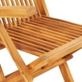 thumbnail image 5 of vidaXL Outdoor Dining Set Natural Teak Smooth sanded teak hardwood, 5 of 6