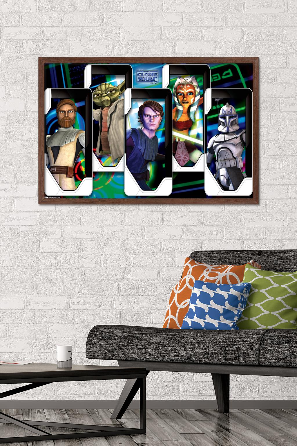 Star Wars: The Clone Wars - Close Ups Wall Poster, 22.375" x 34", Framed - image 2 of 6