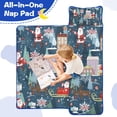 thumbnail image 4 of Dark Blue Christmas Santa Pattern Toddler Nap Mats for Kids Preschool,60"x20" Sleeping Mat Bag or Kids,Toddler Sleeping Bag,Toddler Nap Mat or Daycare, 4 of 6