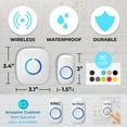 SadoTech Wireless Doorbell Kit 1000Foot Range Model CXR