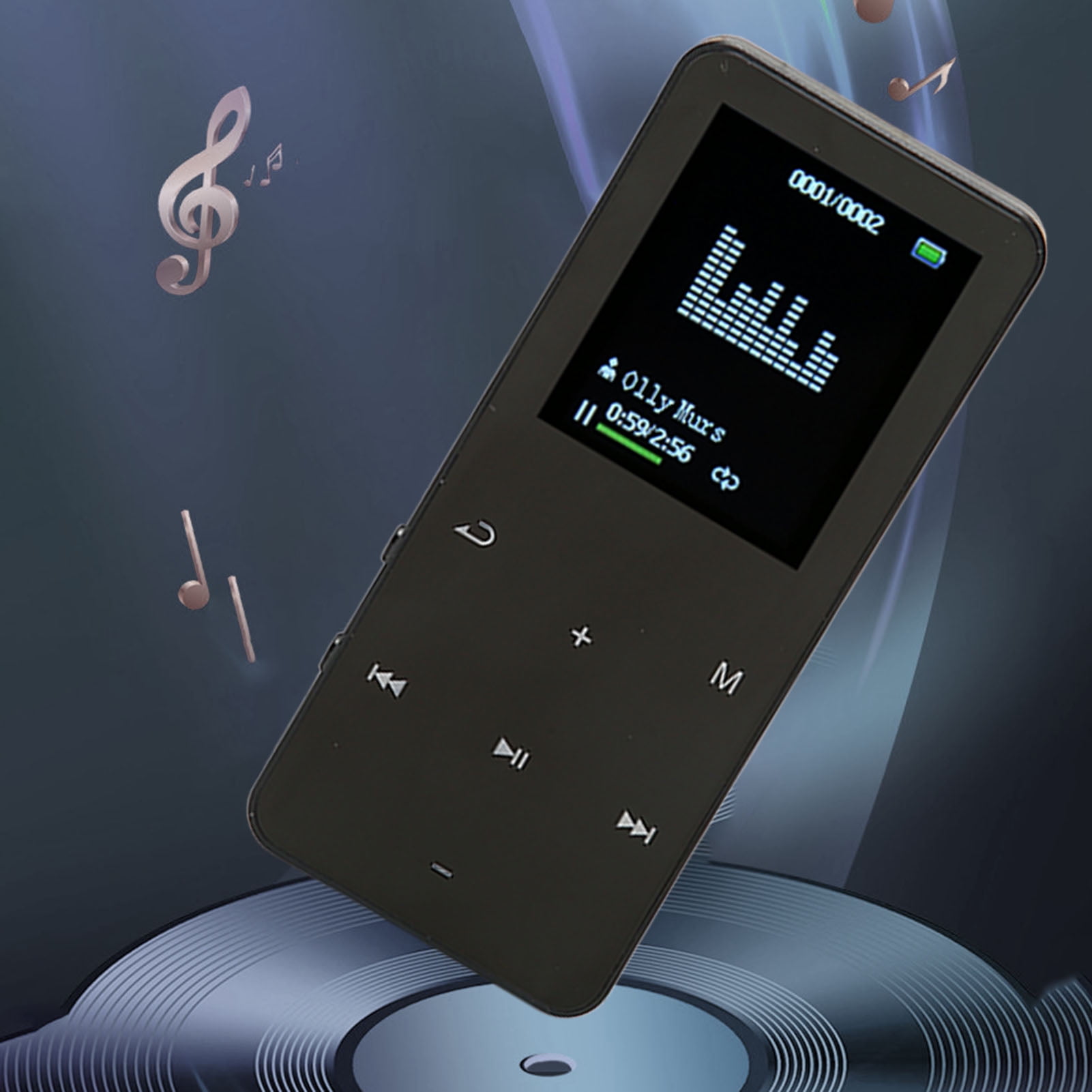 Bluetooths MP3 Player, Digital MP3 MP4 Player With 1.8 Inch HD Screen, 8GB Memory 128GB
