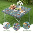 thumbnail image 4 of Square Tablecloth with Elastic Edges 34 * 34 Inch Pioneer Waterproof Flowers Table Cover Washable Indoor and Outdoor for Party Kitchen Dinner Banquet Patio Picnic, 4 of 6